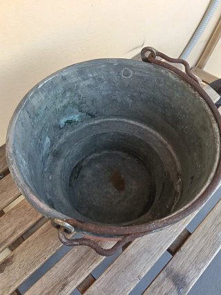 Antico Calderone in Rame a Scalino primi '900