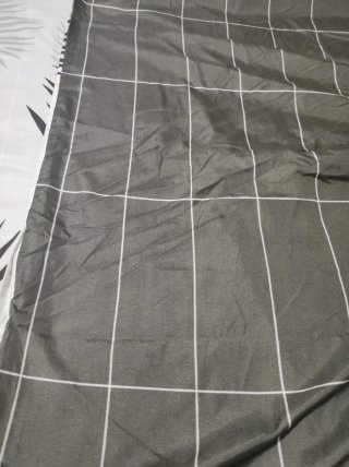 Funda Nórdica Hojas Gris y Blanco