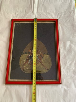 Pittura Indiana su Foglia di Albero