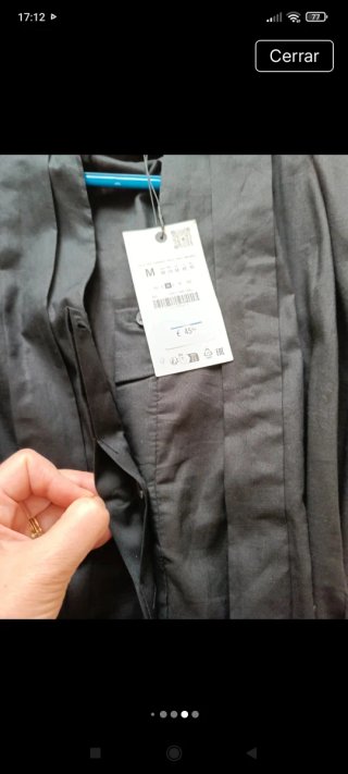 Vestido ZARA Negro Talla M