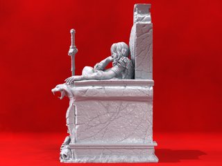 Red Sonja en el Trono. Garage Kit