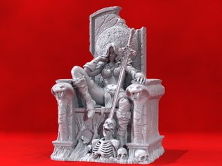 Red Sonja en el Trono. Garage Kit