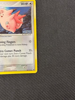 Carta Pokémon Clefable 36/115 Ex Unseen Forces