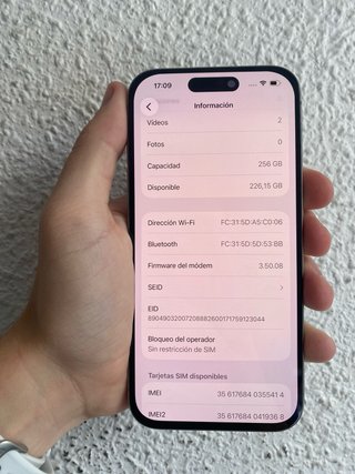 iPhone 15 Pro 256GB Titanio Natural