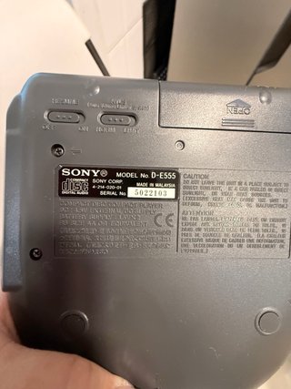 Sony Discman D-E555 ESP2 Nuevo en Caja