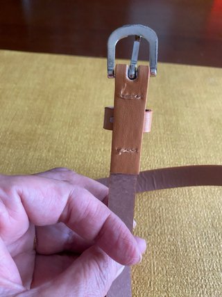 Cintura cammello similpelle
