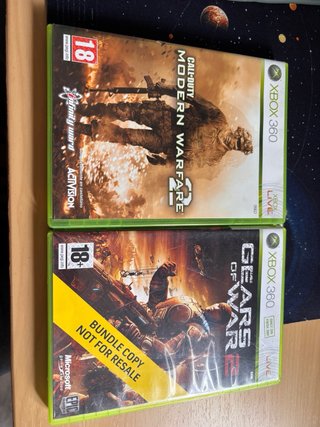 Xbox 360 Blanca + 1 Mando y 7 Juegos
