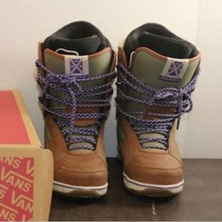 Botas Snowboard Vans Ferra Marrón/Verde Talla 37