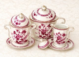 Bernardaud exclusivo juego de té de porcelana
