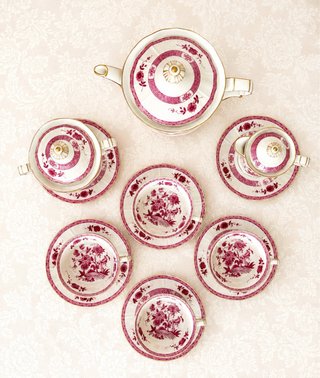 Bernardaud exclusivo juego de té de porcelana