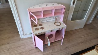 Cocinita de Madera para Niños - Rosa y Blanca