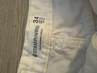 Falda vaquera blanca Stradivarius T.34