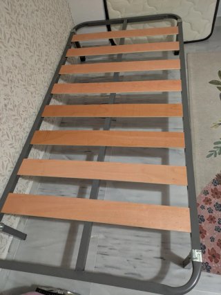 Somier metálico lamas madera 90x190 NUEVO