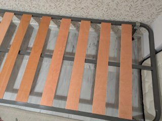 Somier metálico lamas madera 90x190 NUEVO