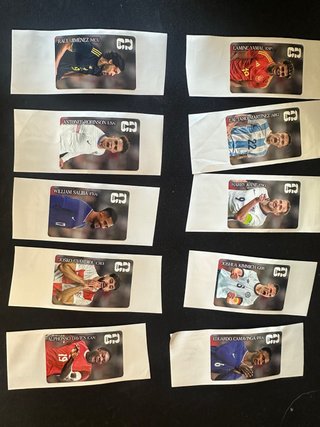 10 Cromos Panini Coca-Cola