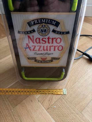 Insegna luminosa Lampada Nastro Azzurro vintage