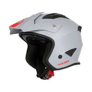 Casco Acerbis Jet Aria Gris Claro