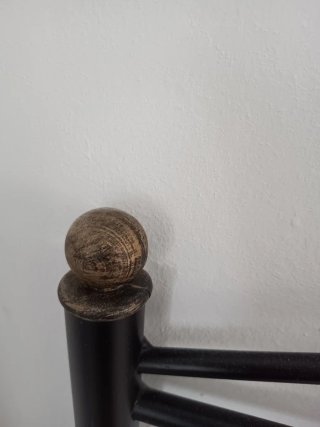 Cabecero cama metal negro 135cm