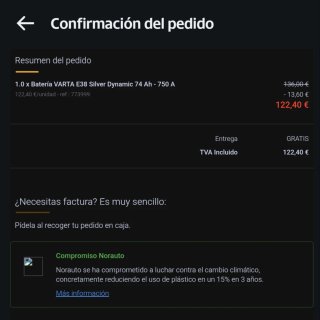 Batería Varta E38 Silver Dynamic 74Ah 750A