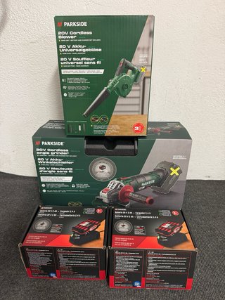 Parkside 20V Soplador y Amoladora