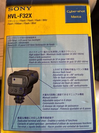 Flash Sony HVL-F32X Completo con Caja