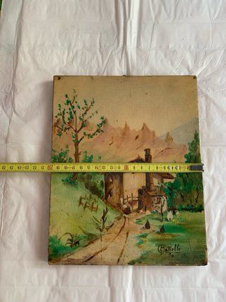 Quadro paesaggio montano Mattiello 56