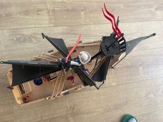 Barco Pirata Playmobil con Velas Negras