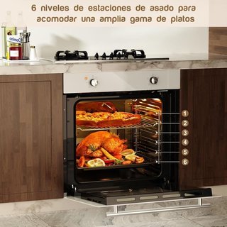 Horno empotrable multifunción de 65L blanco NUEVO