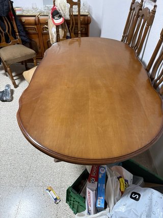 Mesa de comedor madera rústica