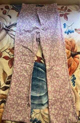 Conjunto Zara top y pantalón flores