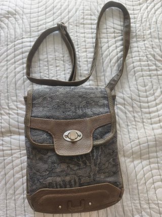 Bolso Adolfo Domínguez Marrón y Gris