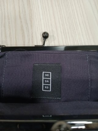 Bolso de mano gris 20x11 cm