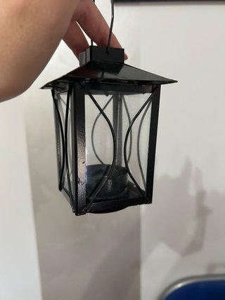 Statua Coniglietta con Lanterna 34cm