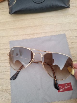 Gafas de sol Ray-Ban Aviator Dorado Marrón