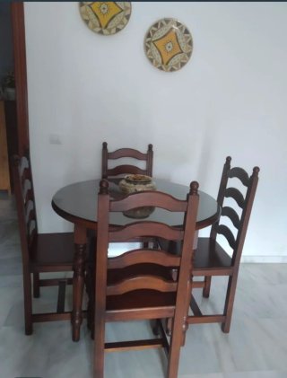 Mueble de salón vitrina madera
