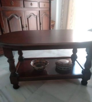 Mueble de salón vitrina madera