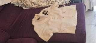 Traje de chaqueta y falda beige