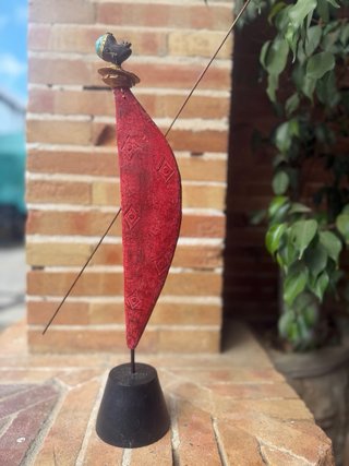 Figura africana madera tallada mano
