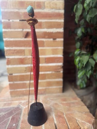 Figura africana madera tallada mano