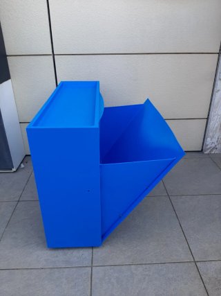 Zapatero infantil Ikea azul plástico