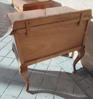 Mesita mesilla Luis XV vintage madera maciza retro