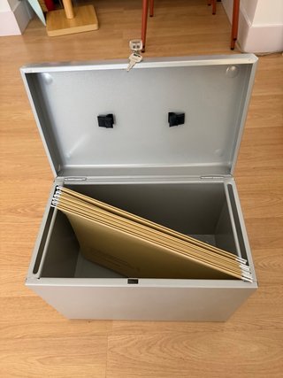 Caja archivador documentos con llave