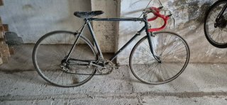 Bicicleta Antigua de Carreras Azul