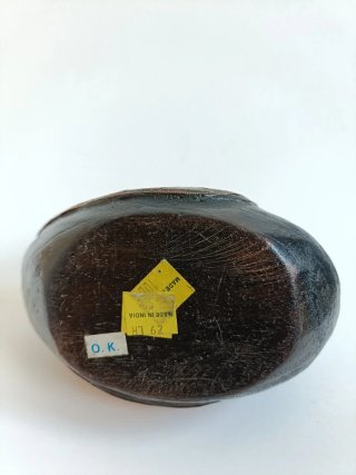 Figura de Pato Vintage en Madera, Latón y Cobre