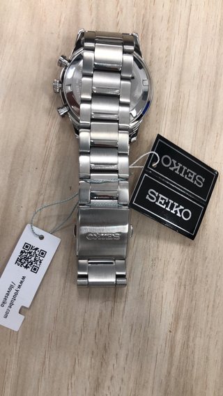 Reloj Seiko SSB419P1 Cronógrafo Negro/Plata