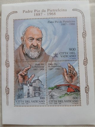 Francobollo Padre Pio Vaticano 1999