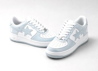 Bape Sta Low Azul y Blanco