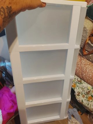Cajoneras de plástico blancas