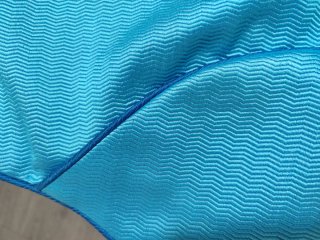 Vestido fiesta azul turquesa,hecho a medida.