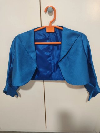 Vestido fiesta azul turquesa,hecho a medida.